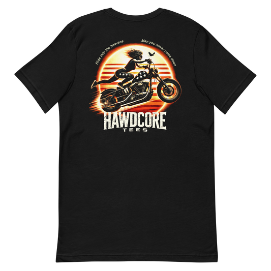 Ride Into The Heavens by Hawdcore Tees (2 colors)